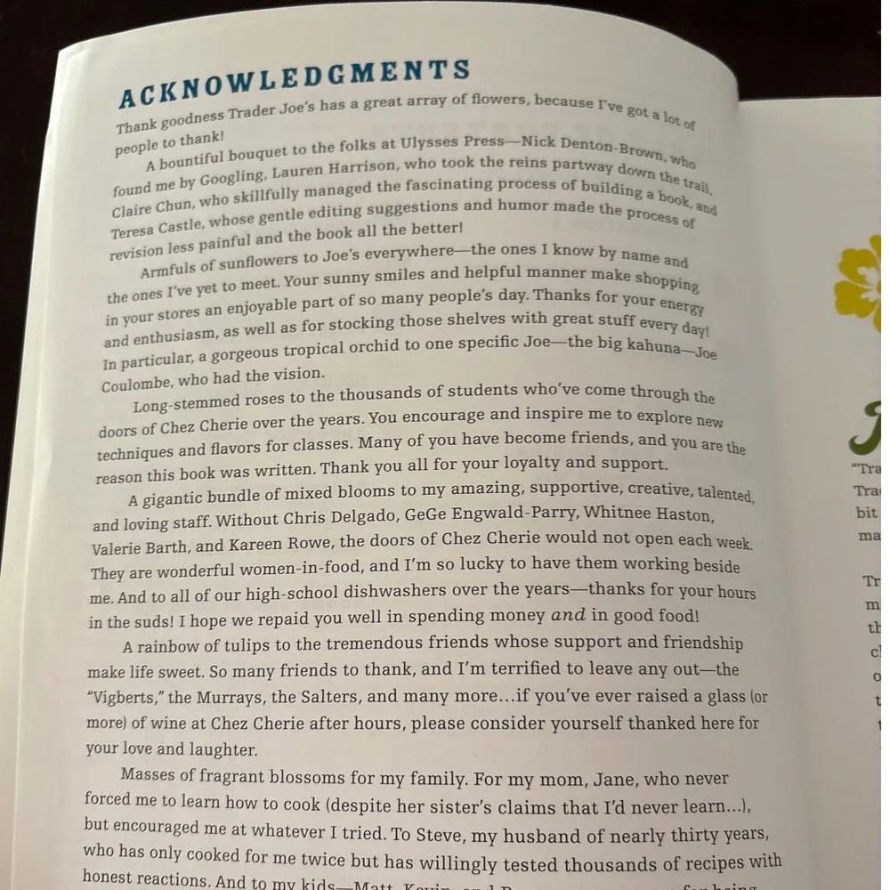 The I Love Trader Joes Cookbook Cherie‎ Mercer Twohy Signed by Author Paperback